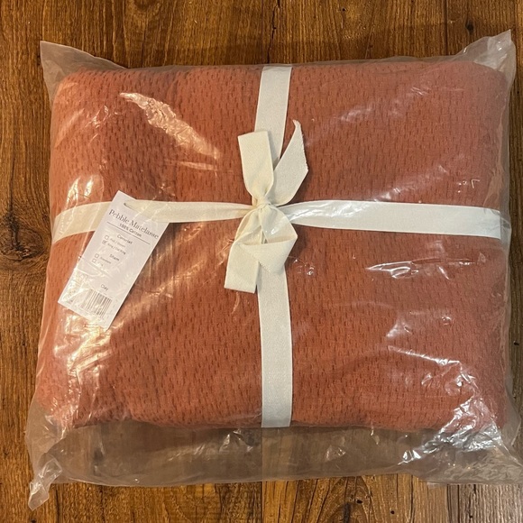 Pebble Matelasse Other - Pebble Matelasse 100% Cotton Coverlet Clay color
